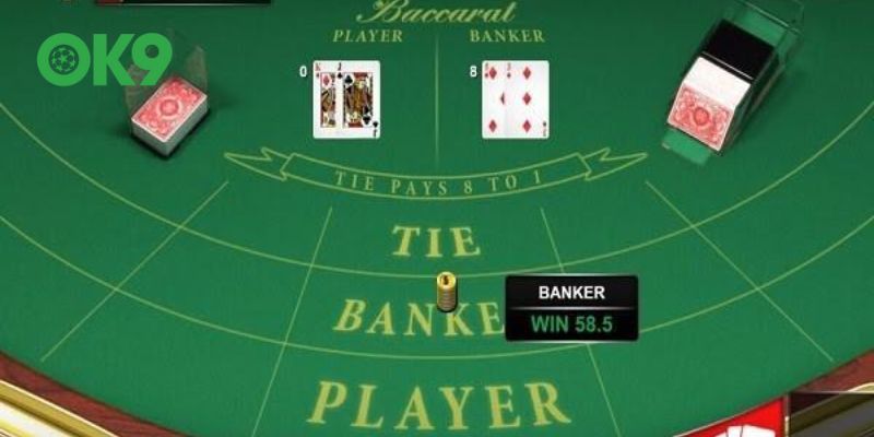 Chơi Baccarat dựa chủ yếu vào việc dự đoán tụ bài nào lớn hơn